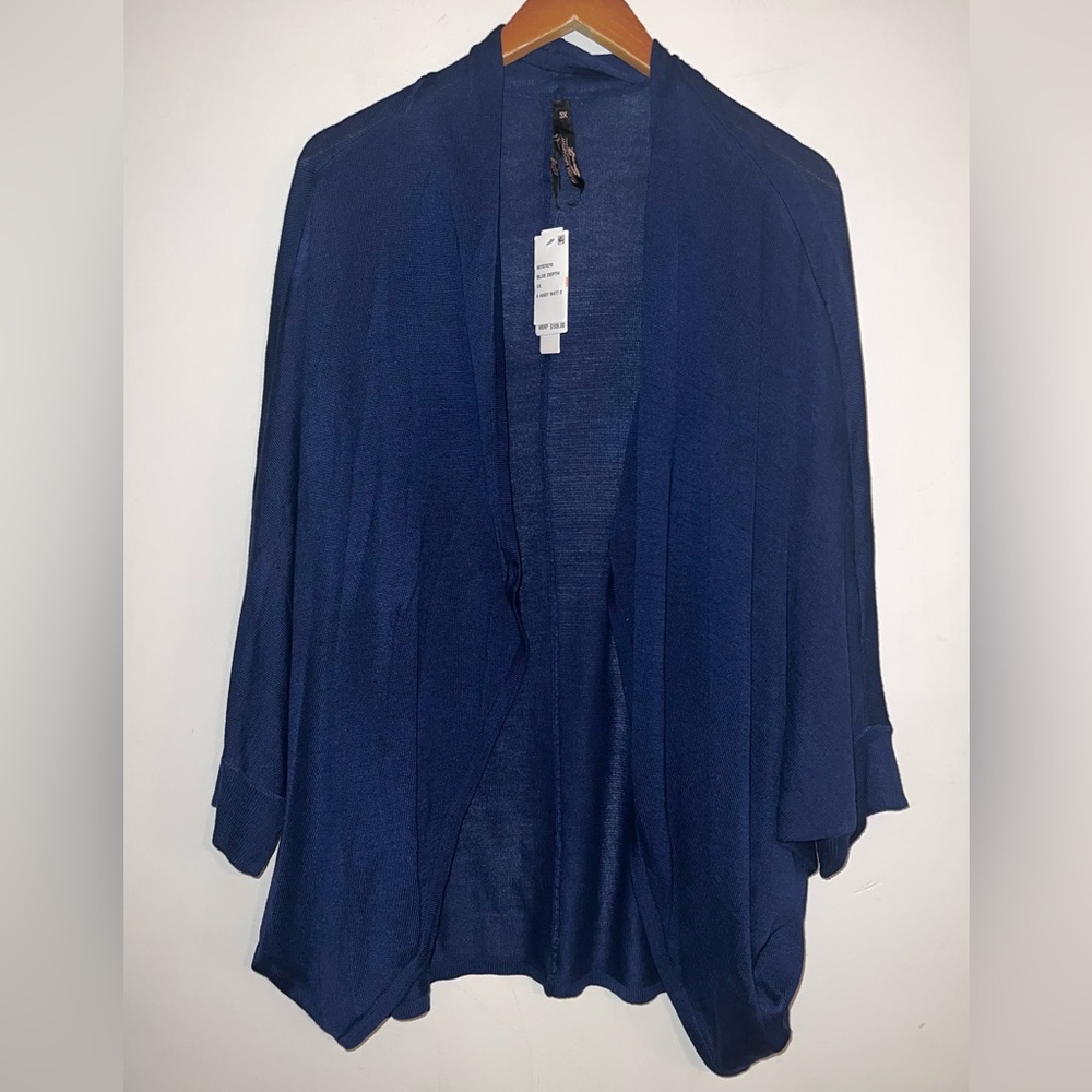 Melissa McCarthy / Seven7 NEW Dolman Sleeves Open Front Cardigan Sweater 3X